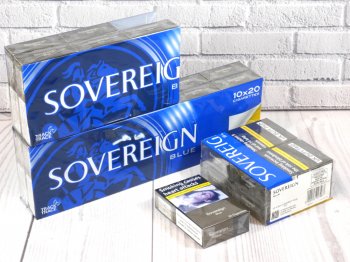 Sovereign Blue Kingsize cigarettes 10 cartons