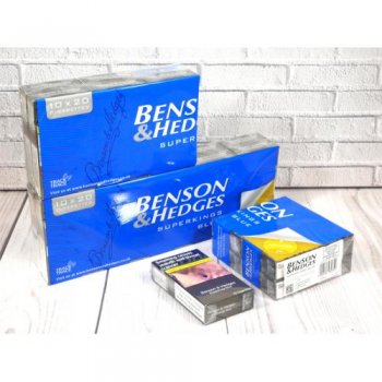 Benson & Hedges Blue Superking Cigarettes 10 cartons